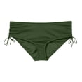 thumbnail image 4 of Women's High Waisted Bikini Bottom, Side Tie Cheeky Swim Pants with Ruching, Comfortable Beach Summer Bathing Suit for Swimming, 4 of 4