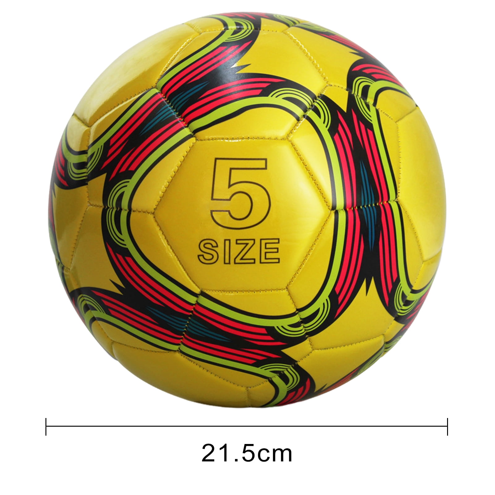 Lohuatrd Outdoor Sports Foot Ball for Kids Students Size 3/5 Official Football Waterproof PVC Elastic Soccer Ball Professional Game Football for Exams Training & Competitions