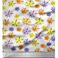 thumbnail image 1 of Soimoi Yellow Rayon Fabric Wildflower Floral Decor Fabric Printed Yard 42 Inch Wide, 1 of 1