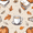 Fall Coffee, variant on FORMRS 1-Subject Spiral Notebook 8" x 5" College Ruled 60 Refillable Sheet A5 Hard Cover, Halloween Ghost