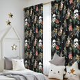 thumbnail image 5 of 2 Panels Space Sci-Fi Print Pattern Nursery Curtains Boys Girls Kids Black and White Floral Modern Window Drapes for Living Bedroom Playroom Room Decor Rod Pocket 52x84 Inch, 5 of 5