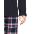 thumbnail image 6 of Hanes Men's and Big Men's ComfortSoft Long Sleeve Crew & Cotton Flannel Pant Pajama Set, 6 of 6