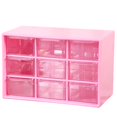 thumbnail image 1 of Storage Cabinet Organizer Drawer High Capacity with Hanging Hole Transparent And Visible Space-saving 6/9 Drawers Makeup Holder for Home, 1 of 8