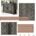 thumbnail image 5 of Sideboard Buffet Table, Vintage Buffet Cabinet with Storage, Adjustable Shelf Wood Console Table, 2 Doors Small Hallway Entry Table, Gray Accent Cabinets for Living Room, Bedroom, 5 of 10