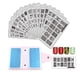thumbnail image 1 of FingerAngel Juego de 21 placas para sellos de uñas, 16 piezas de diseño mixto para estampado de uñas + 2 estampadores de uñas + 2 raspadores + 1 funda para estampado de uñas, juego de estampador de ho, 1 of 5