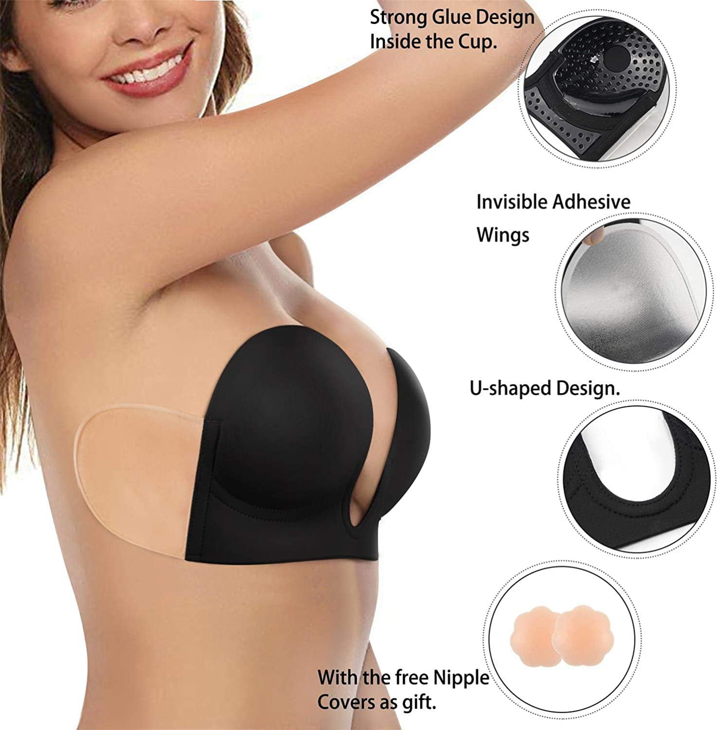 GOKIX Silicone Adhesive push up bra for Women - Reusable Silicone Push Up  Bra Petals Price in India - Buy GOKIX Silicone Adhesive push up bra for  Women - Reusable Silicone Push