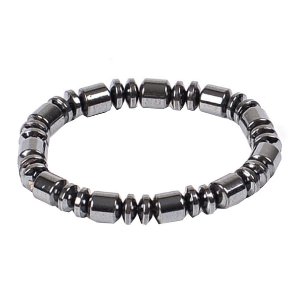 Thinsony Magnetic Bracelet Beads Hematite Stone Magnet Hematite Beads Bracelet Men Jewelry