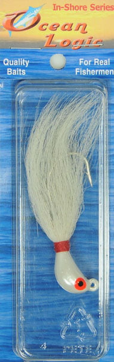 Ocean Logic Striper Fishing Jig, Color White, Size 1/2 oz.