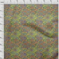 thumbnail image 3 of oneOone Viscose Jersey Orange Fabric Batik Craft Projects Decor Fabric Printed By The Yard 60 Inch Wide, 3 of 5
