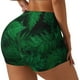 thumbnail image 1 of Fotbe Green Leave Fern Shorts Sin Costuras – Shorts Deportivos de Cintura Alta para Mujer, Elásticos para Gimnasio, Yoga, Running o Ciclismo-Large, 1 of 8