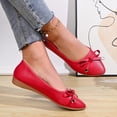 thumbnail image 5 of GERsome Women's Flats Closed Pointy Toe Dress Shoes Slip-On Casual Walking Work Office Travel Flat Shoes, Red Size 7.5, 5 of 9