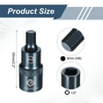 thumbnail image 2 of Uxcell 2pcs 1/2" Drive Impact Hex Bit Socket 8mm Metric 2.2" Length S2 Steel, Blue, 2 of 7