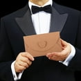 thumbnail image 1 of KONTONTY 40Pcs Khaki Kraft Paper Envelopes for Invitations Letter Holding, 1 of 8