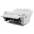 thumbnail image 3 of Glory Furniture Daria Faux Leather Reclining Loveseat in White, 3 of 6