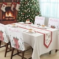 thumbnail image 4 of Merry Christmas Chair Covers Set of 1 Red Western Boots Botanical Leaves Poinsettia Chair Back Covers Stretch Removable Washable Slipcovers Protector for Dining Room Kitchen Party Decor, 4 of 5