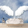 thumbnail image 2 of IDEA4WALL 6pcs Angel wings Peel and Stick Wallpaper Removable Wall Murals Large Wall Stickers for Home Decoration, 100"x24", 2 of 5