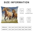 thumbnail image 5 of GOSMITH  Throw Pillow Covers Horse Running Waist Horses Armchair Simply Creative Cartoon Animal Night Decorative Pillow Cases Home Decor Square Pillowcases, 5 of 5