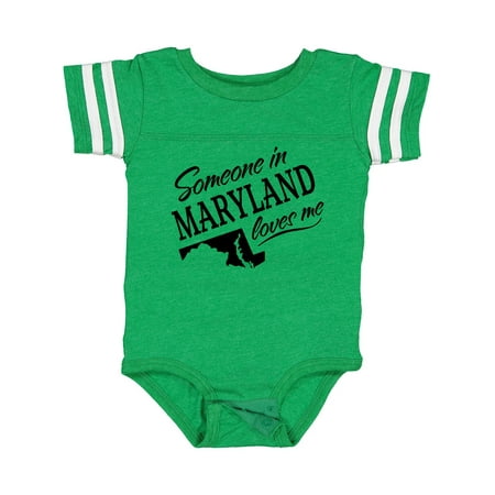 

Inktastic Someone in Maryland Loves Me Gift Baby Boy or Baby Girl Bodysuit