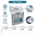 thumbnail image 6 of Blue Christmas Trees Table Runner 72 Inches Long Farmhouse Dress Scarves, Navy Winter Snowflakes Checkered Dining Tablerunner for Coffee Table/Kitchen Island/Party Décor, 13" x 72", 6 of 8