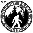 thumbnail image 2 of Washington Bigfoot Patrol Decorative Car Truck Decal Window Sticker Vinyl Die-Cut Vacation Travel Souvenir X-File Unexplained Mysteries Space Ship UFO Flying Saucer Cryptid Sasquatch, 2 of 2