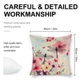 thumbnail image 2 of Dragonfly in the flower bushes Linen toss pillowcase Decoration pillowcase Gift preferred 24x24" Cushion cover 4 set Sofa pillowcase Sofa bedroom living room car, 2 of 7