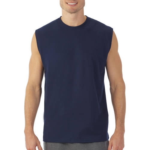 Fruit of the Loom - Men's Muscle T-Shirt with Rib Trim - Walmart.com ...