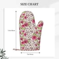 thumbnail image 2 of Gaeub Rose Mix Leopard 4 Print Oven Mitts and Potholders BBQ Gloves,Oven Mitts with Silicone, Non-Slip Cooking Gloves for Cooking Baking Grilling (2 Count), 2 of 6