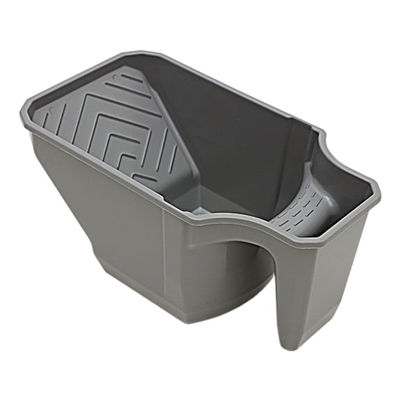 Paint Tray Ergonomic Paint Pot with Handle Mini Plastic Paint Tray Textured Deep Roller Frame for Painting