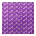 thumbnail image 4 of Bimba Purple Cage & Grandiflora Roses Floral Pure Silk Printed Head Bandanas Summer Neck Wrap Scarf 40 x 40 Inches, 4 of 6