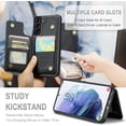 thumbnail image 2 of For Samsung Galaxy S21 Plus Case with Card Holder, for Samsung S21 Plus Wallet Case for Women Men with RFID Blocking, Durable Kickstand Shockproof Case for Galaxy S21 Plus 5G,Red, 2 of 6