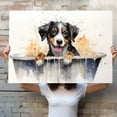 thumbnail image 4 of Entlebucher Mountain Dog Canvas Bathroom Décor - Unique Bath Wall Decor - Modern Canvas Bathroom Wall Art - Room Decor - Bathroom Decorations - Restroom Sign - Wall decor living room, 4 of 4