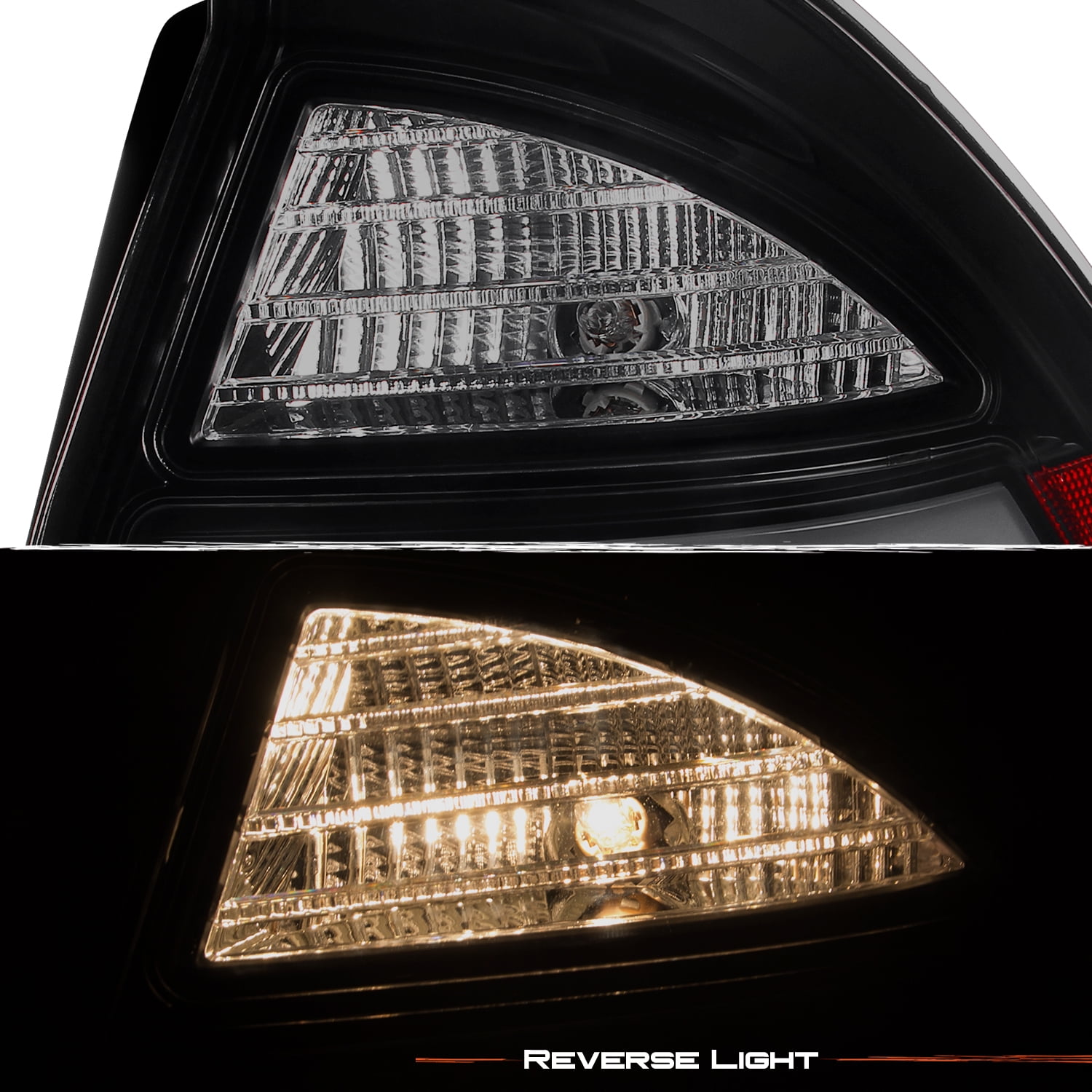AKKON - For 2010-12 Ford Fusion Full LED Daytime Running Lamp Bar Tail Lights Black Housing Smoked Lens Set
