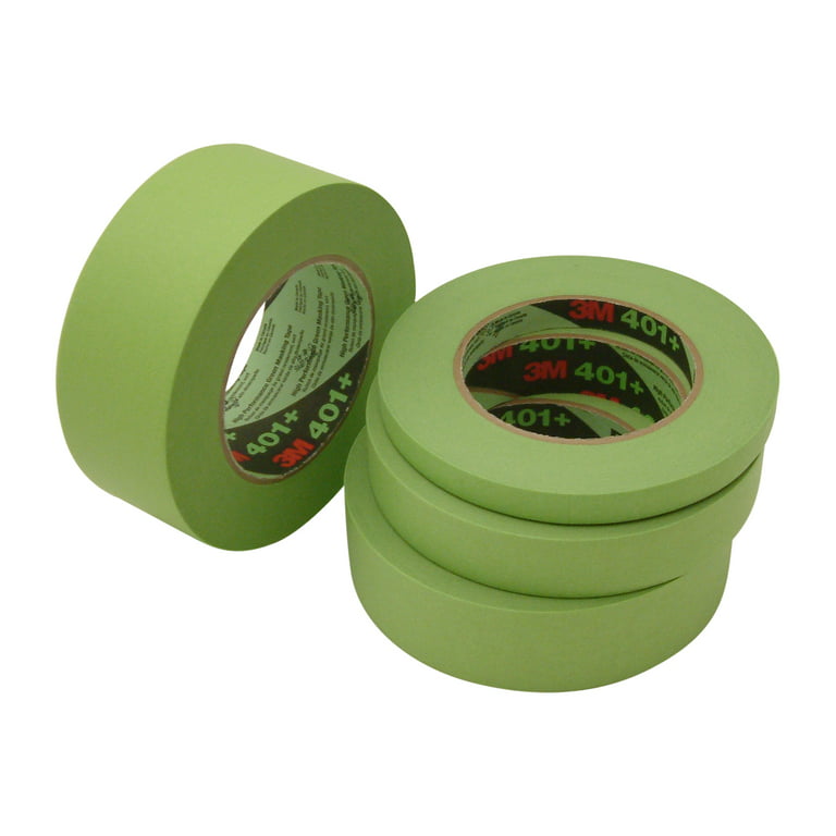 3M 401+ Scotch High Performance Green Masking Tape: 1/2 in. x 60 yds.  (Green)