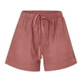 thumbnail image 2 of Tawop Ladies Shorts Womans Shorts Cotton Drawstring High-Waisted Mid-Thigh Summer Shorts Trend with Pockets Workout Casual XXL, 2 of 6