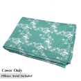 thumbnail image 5 of Sea Animals Floor Pillow Lounger Cover, Dolphins Flowers Sea Floral Pattern Starfish Coral Seashell Composition, Nap Mat Printed Fabric Case for 5 Pillows, 88" x 36", Sea Green White, by Ambesonne, 5 of 5