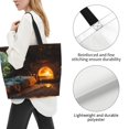 thumbnail image 3 of Balery Cozy Tree Hole Cabin Bolsa Tote Estilo Estético con Cremalleras, Bolsa de Hombro, Bolsa de Compras Grande y Plegable, 3 of 8