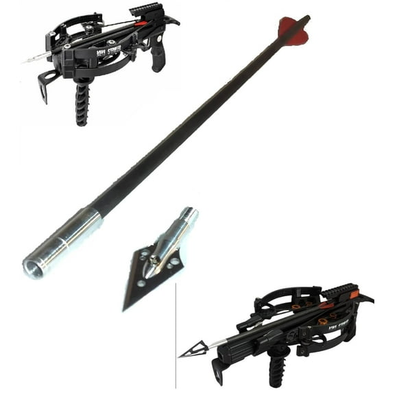 5 X Broad head capable carbon bolts for MINI crossbow (super durable)