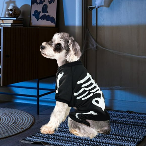 Wzzjkit Vêtements d'Halloween pour Animaux de Compagnie Vêtements de Fête d'Halloween Festivals Vêtements de Transformation Amusants à Quatre Pattes Vêtements Serrés Nuit