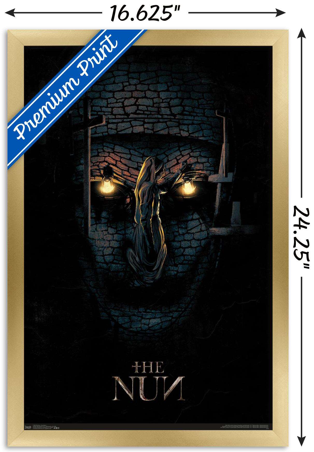 The Nun - One Sheet Wall Poster, 14.725" x 22.375", Framed
