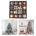thumbnail image 2 of Conjunto de 42 piezas de adornos navideños, colgantes para de Navidad, gotas decorativas hechas a mano, decoración festiva para el hogar., 2 of 5