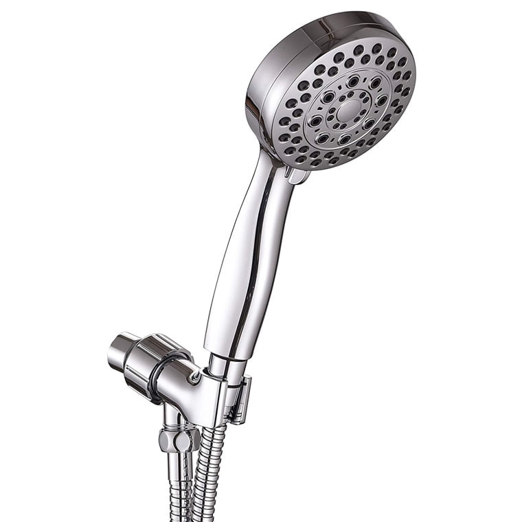 Bathroom Shower 2pcs Handheld Cylinder Shower Head Sprayer Spraying Hosepipe Set Bathing Accessory 