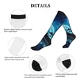 thumbnail image 5 of Lsque Hawaiian Beach Pirate Moon Pattern Sport Compression Socks for Men & Women 15-20 mmHg Knee High Nurse Pregnant Running Medical and Travel Athletic, 5 of 6