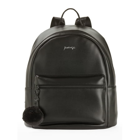 Belted Leather Backpack - Kendall + Kylie for Walmart Black Faux Leather Large Backpack
