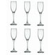 thumbnail image 1 of Set Xtellar 6 Piezas Copas Flauta Champagne Vidrio 190 Ml 6.5 Oz, 1 of 4