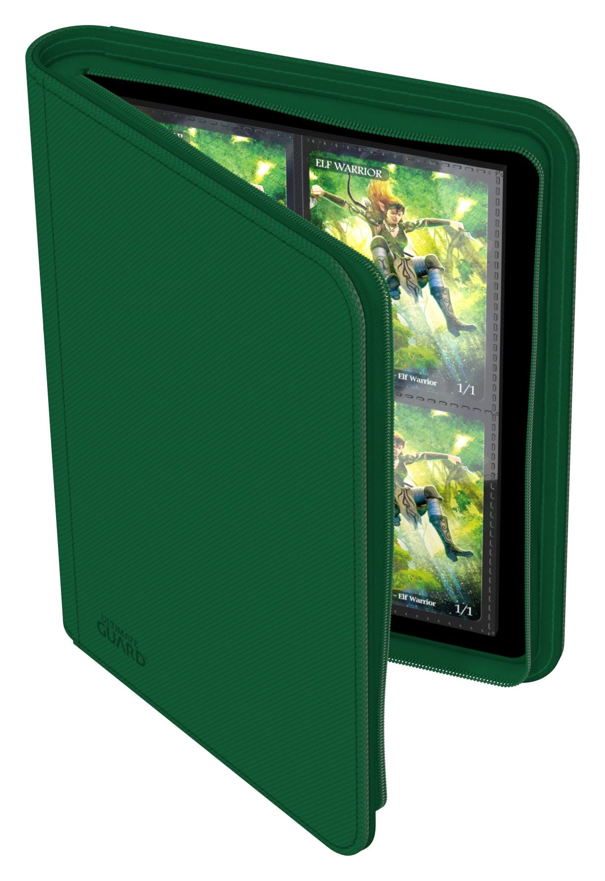 Ultimate Guard 4 Pocket Zipfolio Xenoskin Card Binder, Green