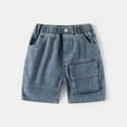 thumbnail image 2 of Boys Jean Shorts Classic Baggy Cargo Jean Shorts Boys' Fashion Toddler Boys Clothes 2-3 Years Cute&nbsp;Boy&nbsp;Clothing, 2 of 6
