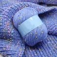 thumbnail image 3 of Farfi 50g Dots Knitting Sewing Thread Scarf Sweater Hat Crochet Craft DIY Woolen Yarn (Purple), 3 of 13