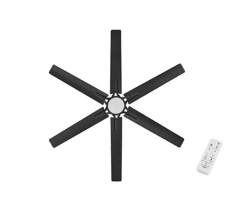 Home Decorators Collection Kensgrove II 60 in. Smart Indoor/Outdoor Matte Black Ceiling Fan with Remote Included Powered by Hubspace