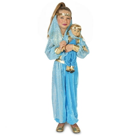 Mystic Genie Child Costume M (8-10) with Matching 18