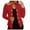 Red, variant on Fsqjgq Women's Casual Business Open Front Cardigans Fall Fashion Lined Cropped Blazer Jackets Long Sleeve Notch Lapel Work Jacket Crop Coats Purple 2XL